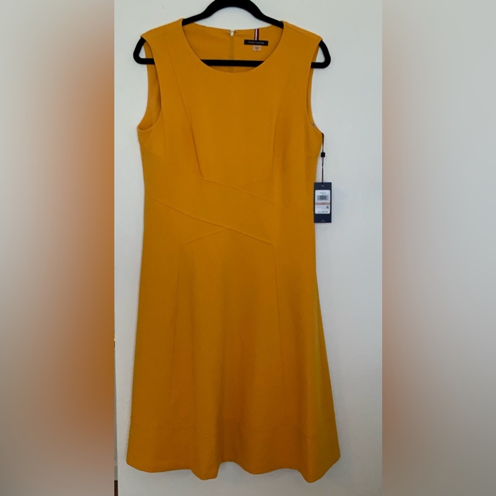 Tommy Hilfiger mustard yellow dress